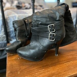 Style and Co. Tall Black Heeled Boots
